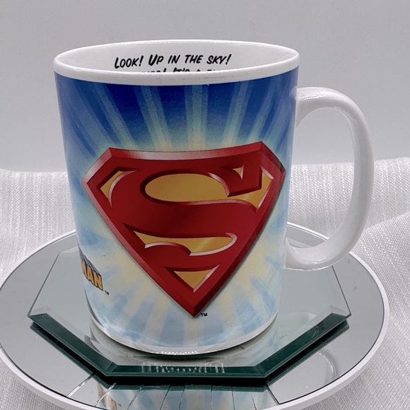 Superman mug NWOT look! Up in the sky! It’s a bird! It’s a plane! It’s Superman! - Picture 1 of 7